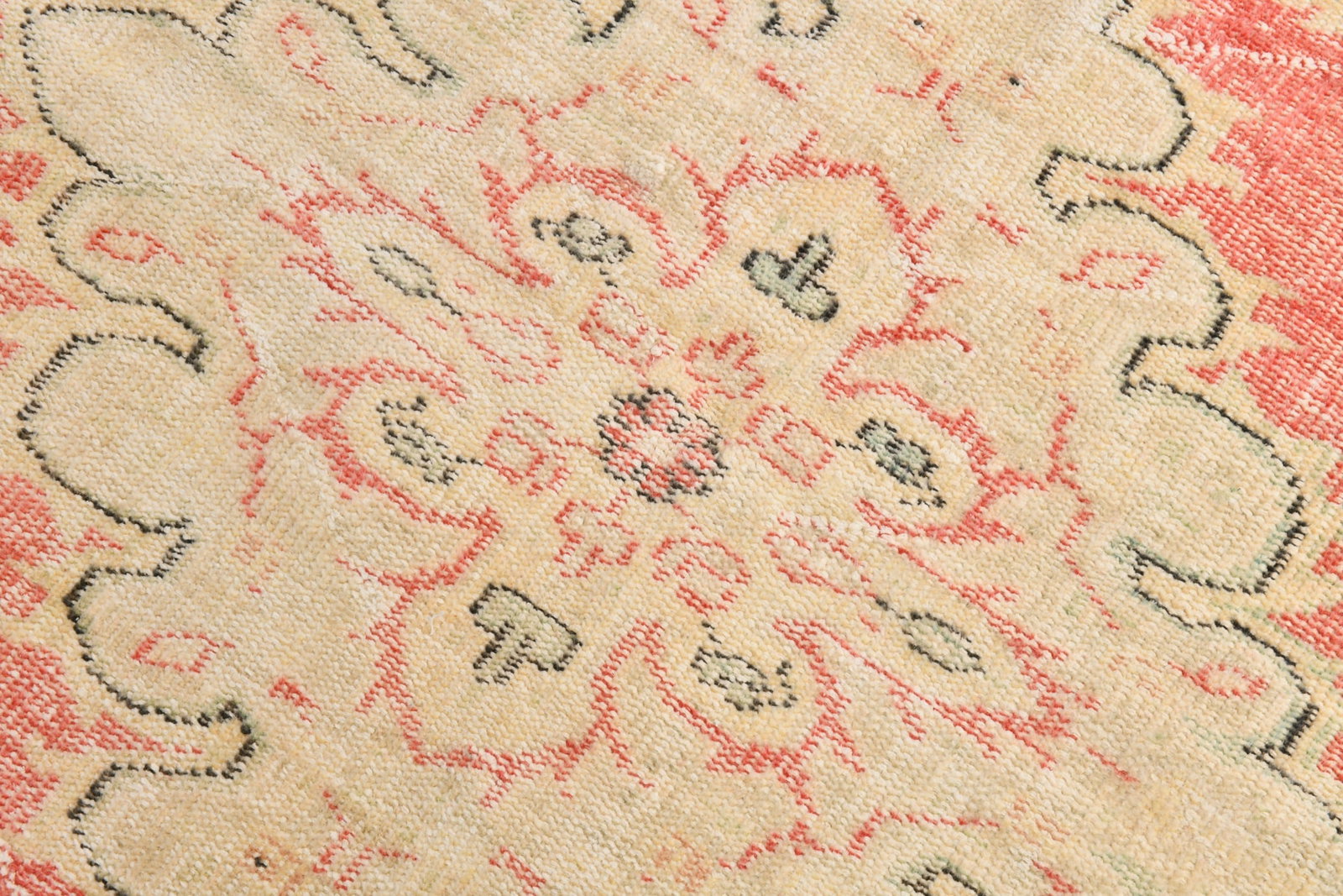 5'7'' x 8'4'' Handmade Vintage Wool Rug - 21933 - 6