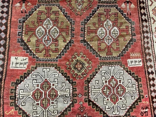 Antique Gallery size Karabagh Caucasian Rug-3771 - 4
