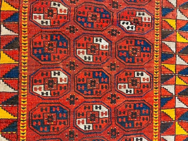 Antique Turkoman Beshir rug -1732 - 3