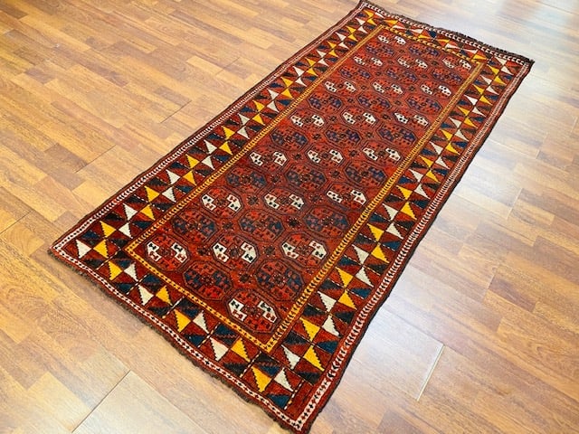 Antique Turkoman Beshir rug -1732 - 5