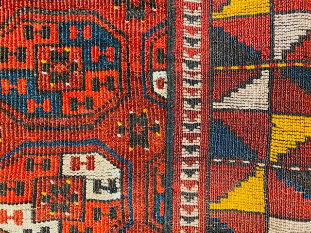 Antique Turkoman Beshir rug -1732 - 8