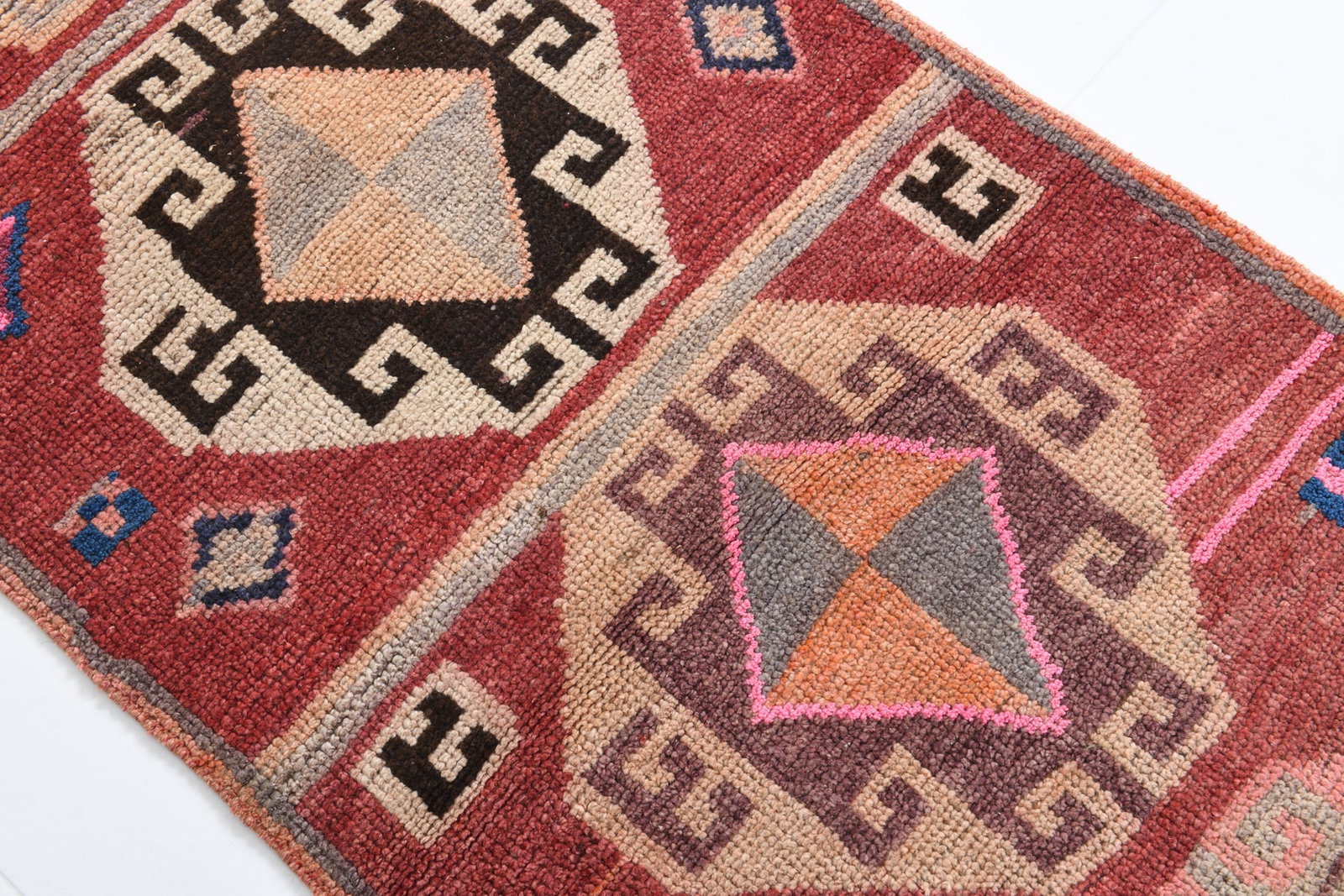 2'6'' x 8'8'' Handmade Vintage Wool Rug - 17942 - 6