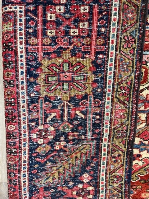 Antique Persian Heriz rug-5110 - 9