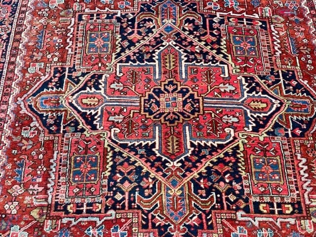 Antique Persian Heriz rug-5110 - 4