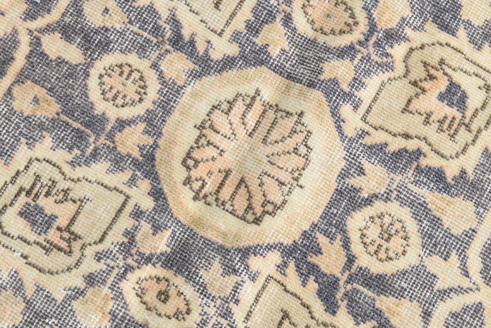 6'11'' x 9'11'' Handmade Vintage Wool Rug - 17887 - 6