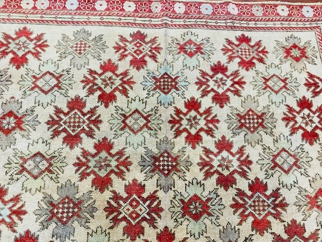 Antique all over Ushak rug-4040 - 7