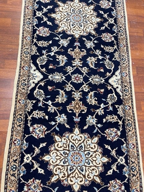 Vintage Persian Nain Runner-5071 - 3