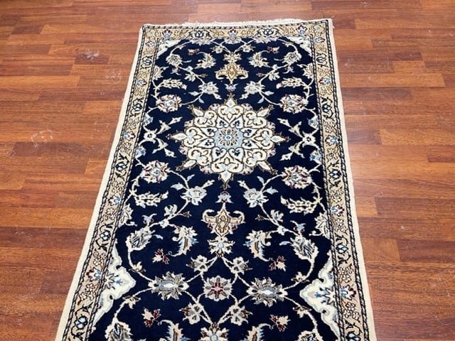 Vintage Persian Nain Runner-5071 - 4