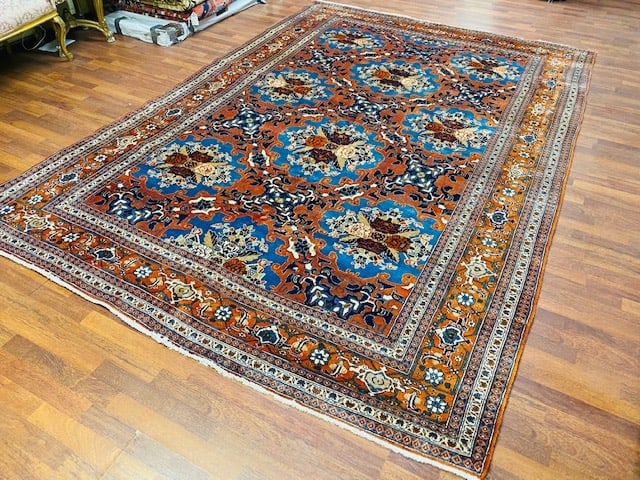 Vintage Persian Tabriz rug -4288 - 4