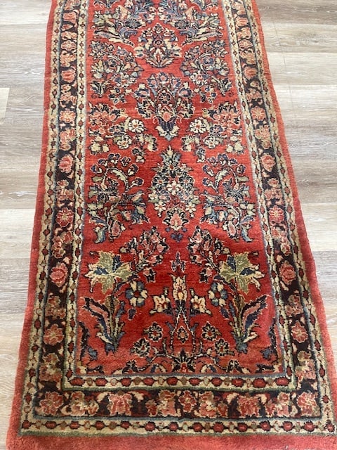 Antique long Persian Sarouk runner-5294 - 2