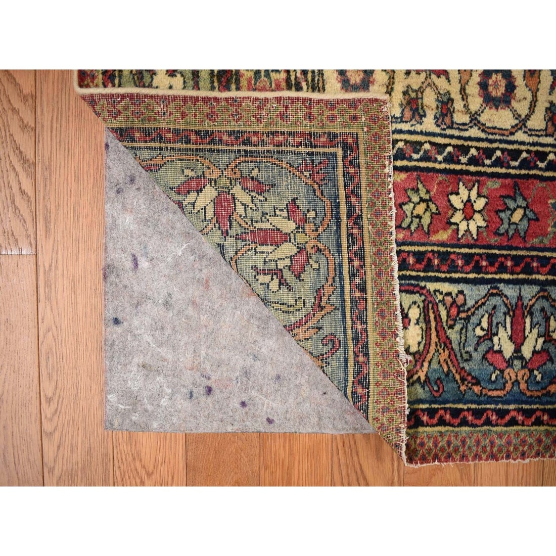 Red Antique Lavar Kerman Medallion Wool Hand Knotted Oriental Rug - 5