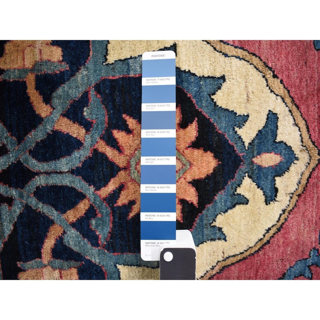 Red Antique Lavar Kerman Medallion Wool Hand Knotted Oriental Rug - 8