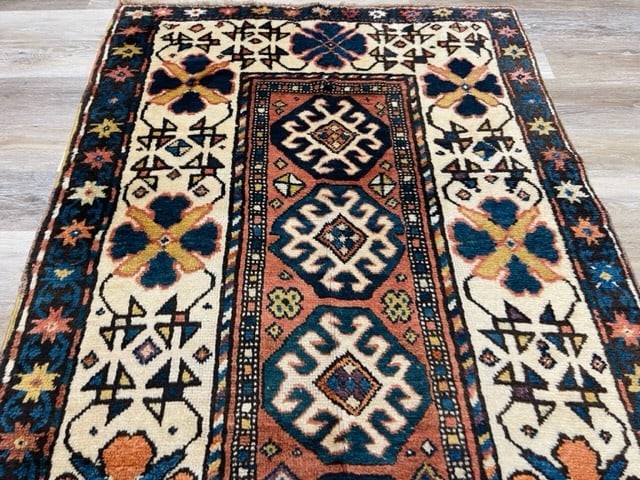 Antique kazak Caucasian rug-3331 - 3