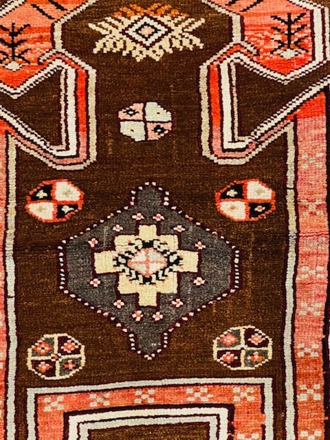 Antique Turkish Village Kazak Rug-4810 - 2