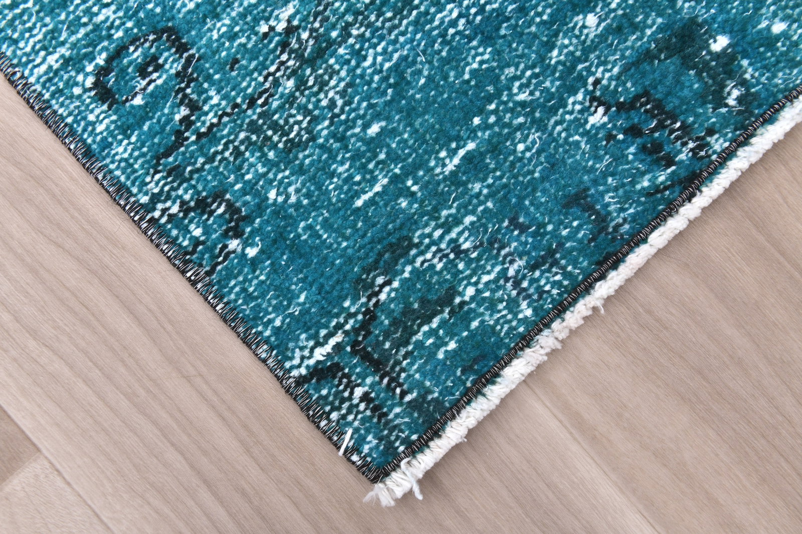 1'7'' x 7'3'' Handmade Vintage Wool Rug - 240099 - 5
