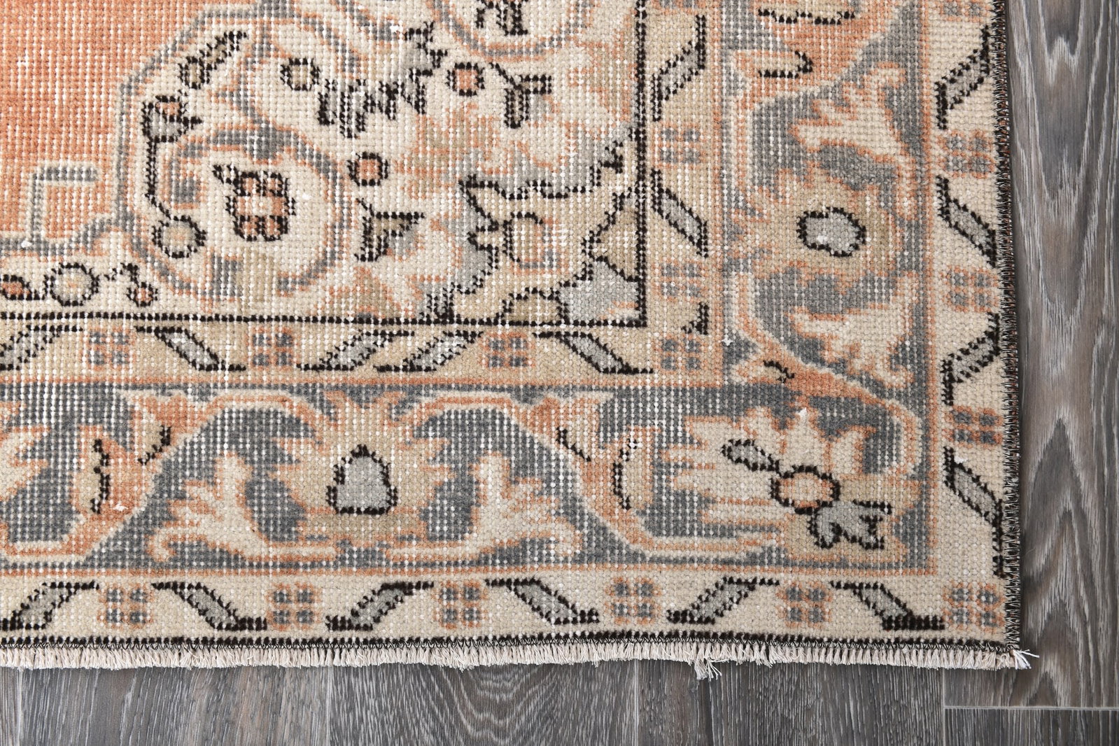 3'8'' x 6'11'' Handmade Vintage Wool Rug - 243959 - 9