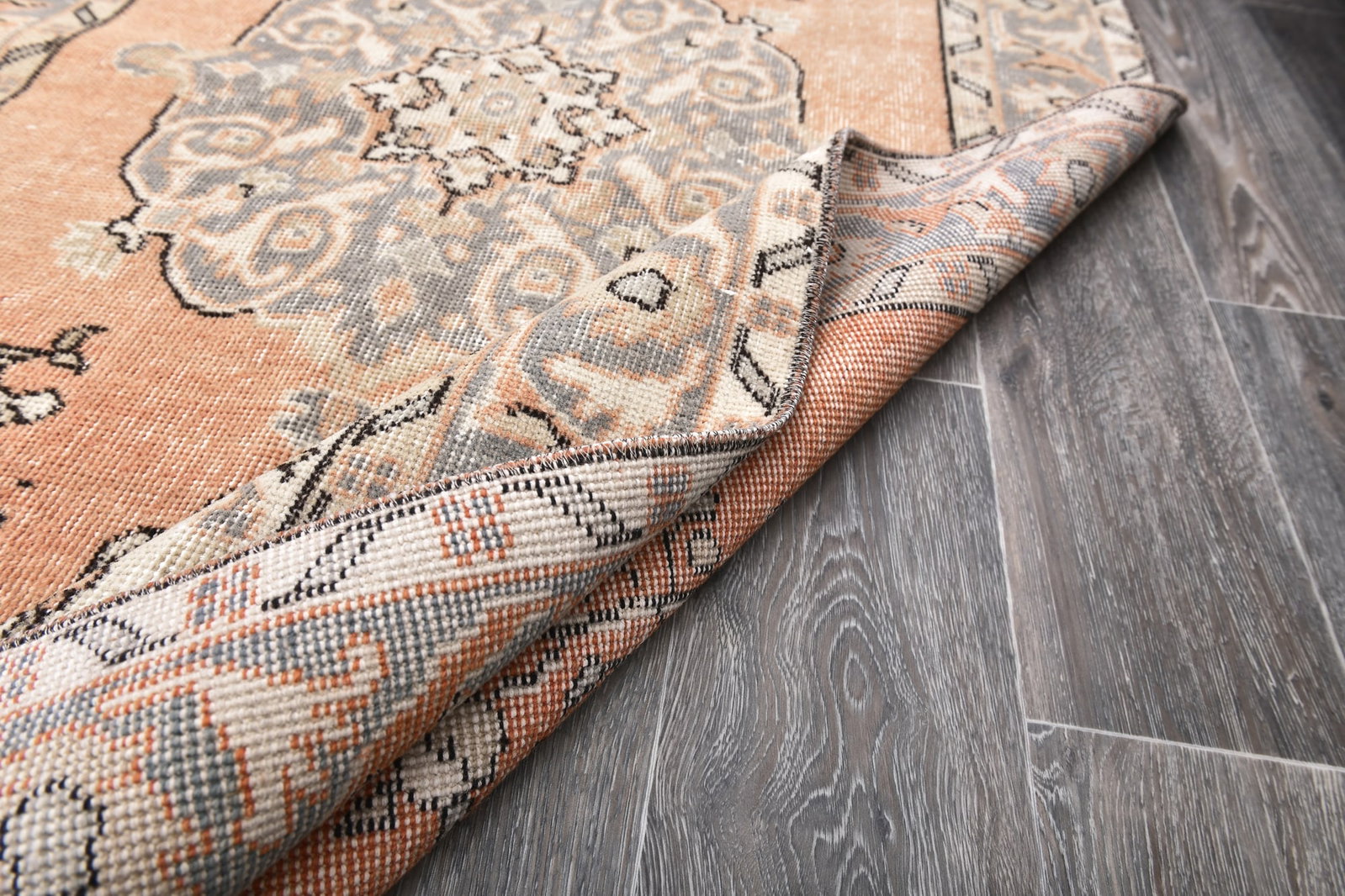 3'8'' x 6'11'' Handmade Vintage Wool Rug - 243959 - 12