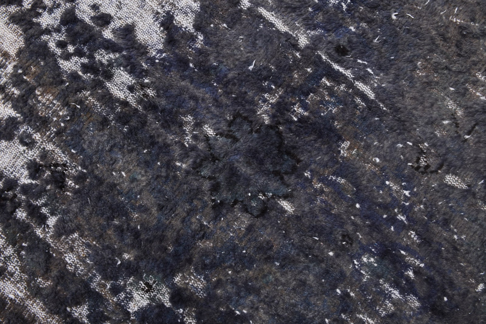 6'0'' x 9'7'' Handmade Vintage Wool Rug - 21650 - 5