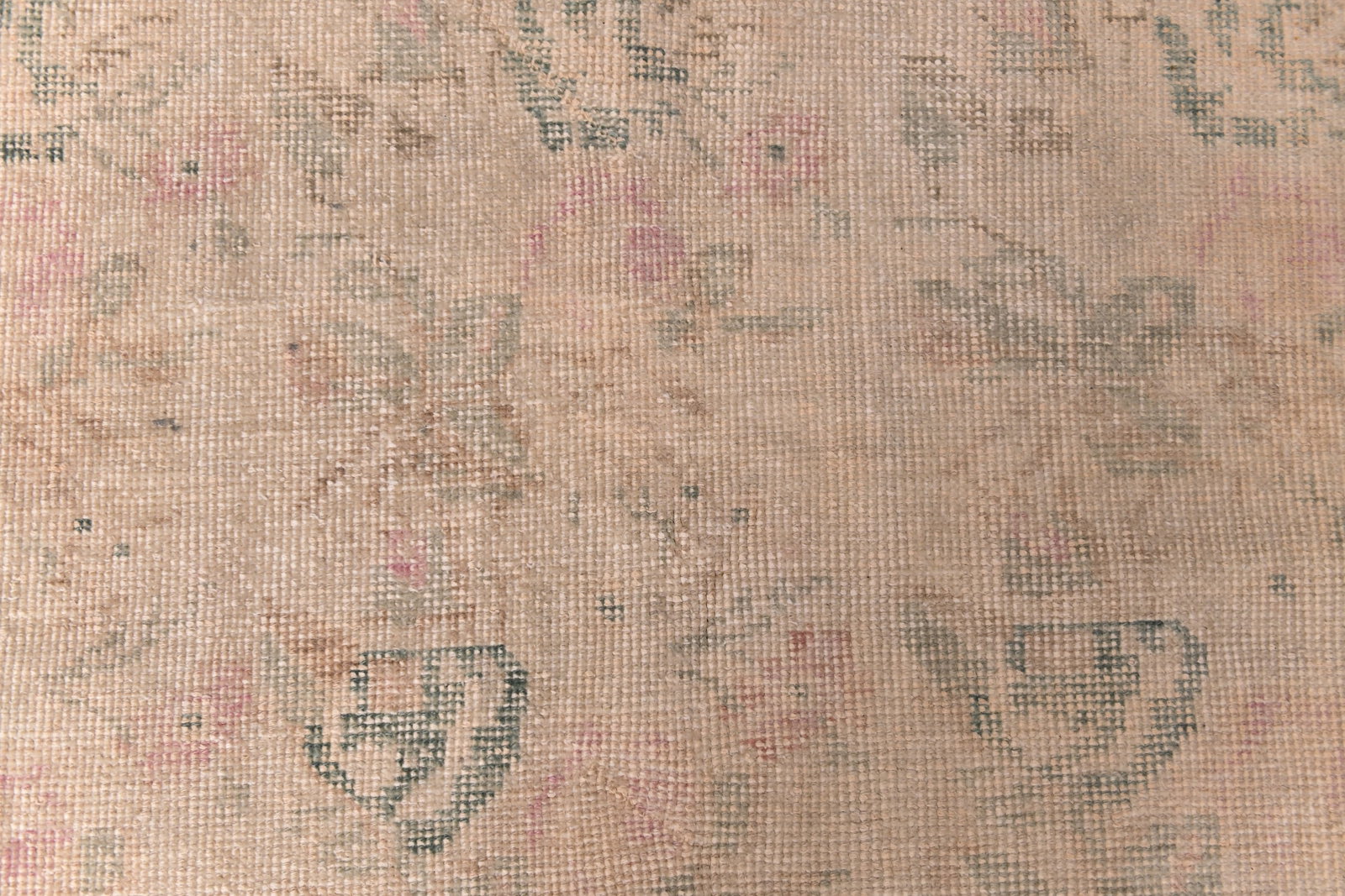 4'3'' x 7'1'' Handmade Vintage Wool Rug - 5668 - 4