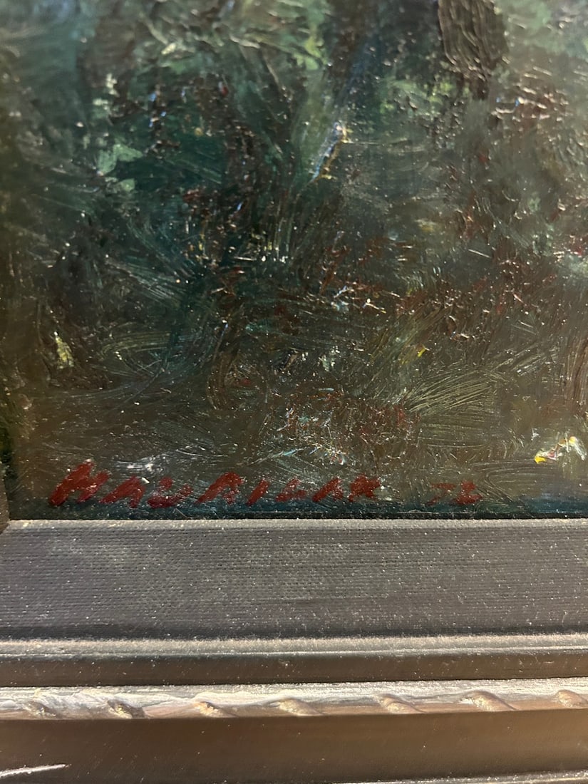 Signed and Dated Landscape Painting, "Shade of the Old Apple Tree" (1972) - 2