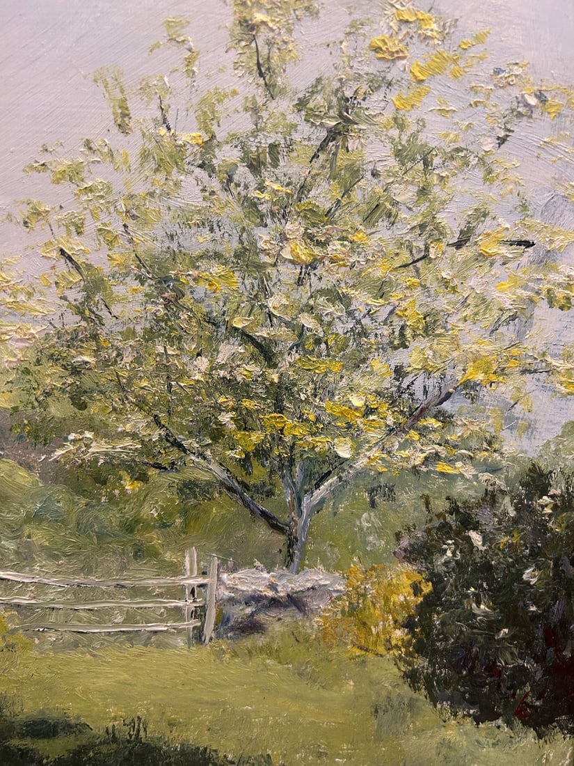 Signed and Dated Landscape Painting, "Shade of the Old Apple Tree" (1972) - 3