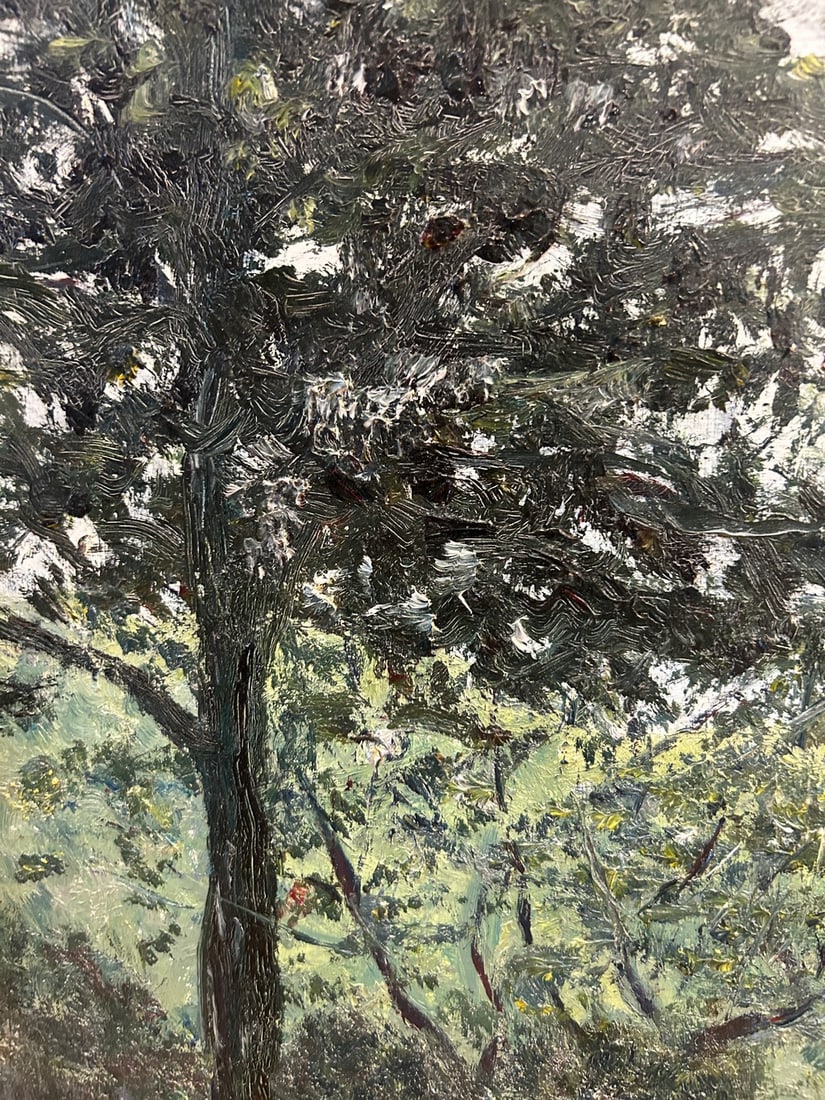 Signed and Dated Landscape Painting, "Shade of the Old Apple Tree" (1972) - 4