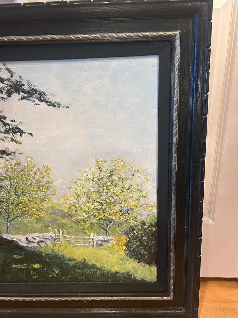 Signed and Dated Landscape Painting, "Shade of the Old Apple Tree" (1972) - 6