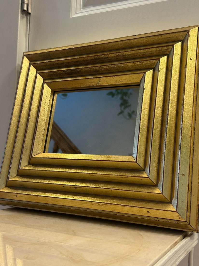 Giltwood Beveled Wall Mirror - 2