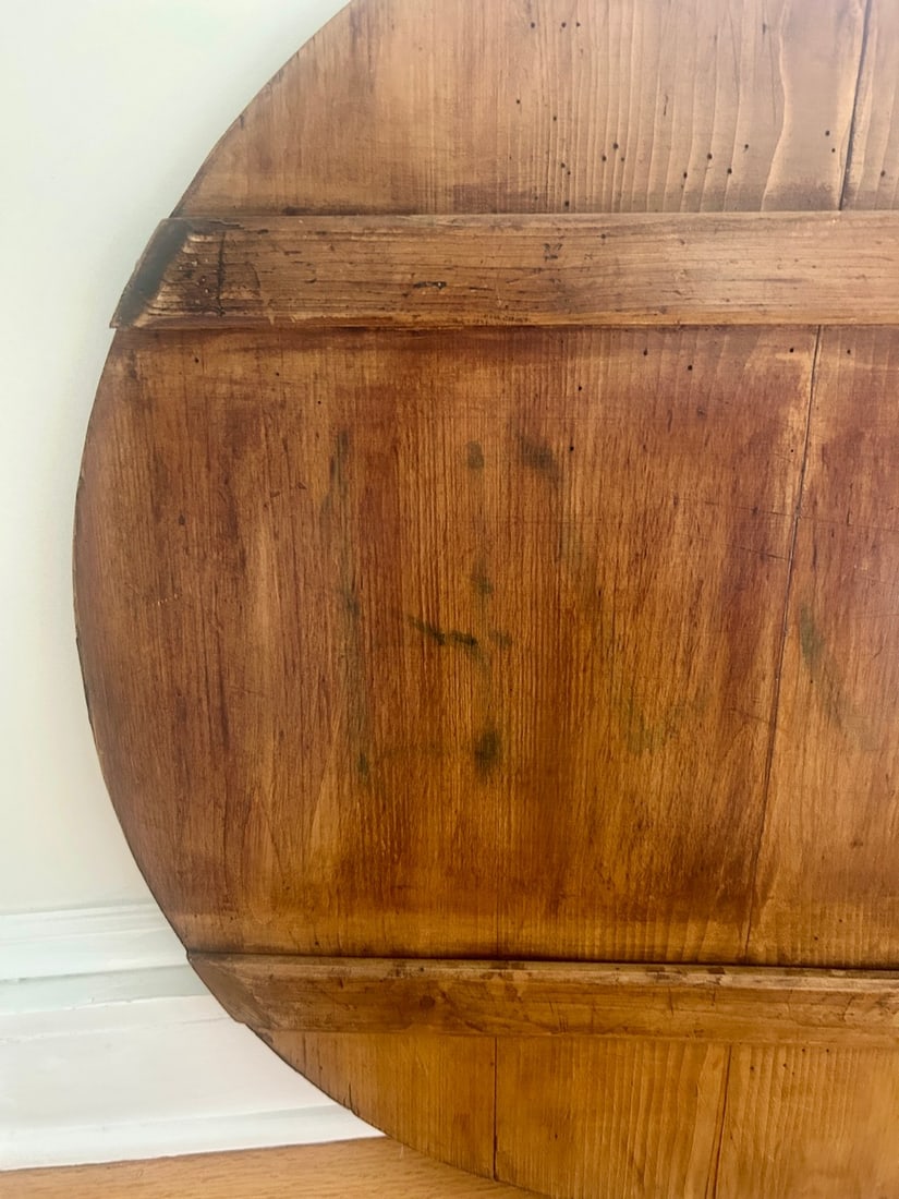 Large Antique French Dough Board with Handle - 5