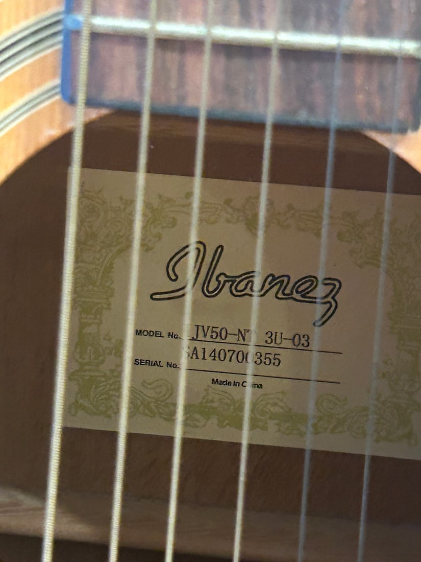 Ibanez JV50-N 3U-03 Dreadnought Acoustic Guitar - 3