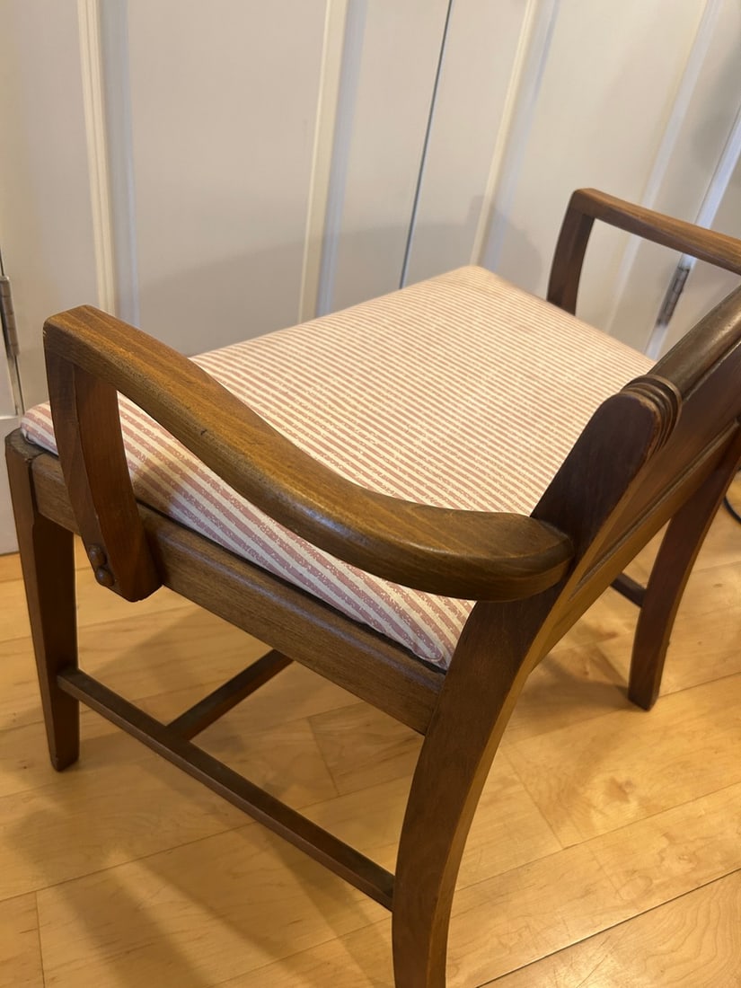 Mid-Century Modern Upholstered Side Chair Settee - 10