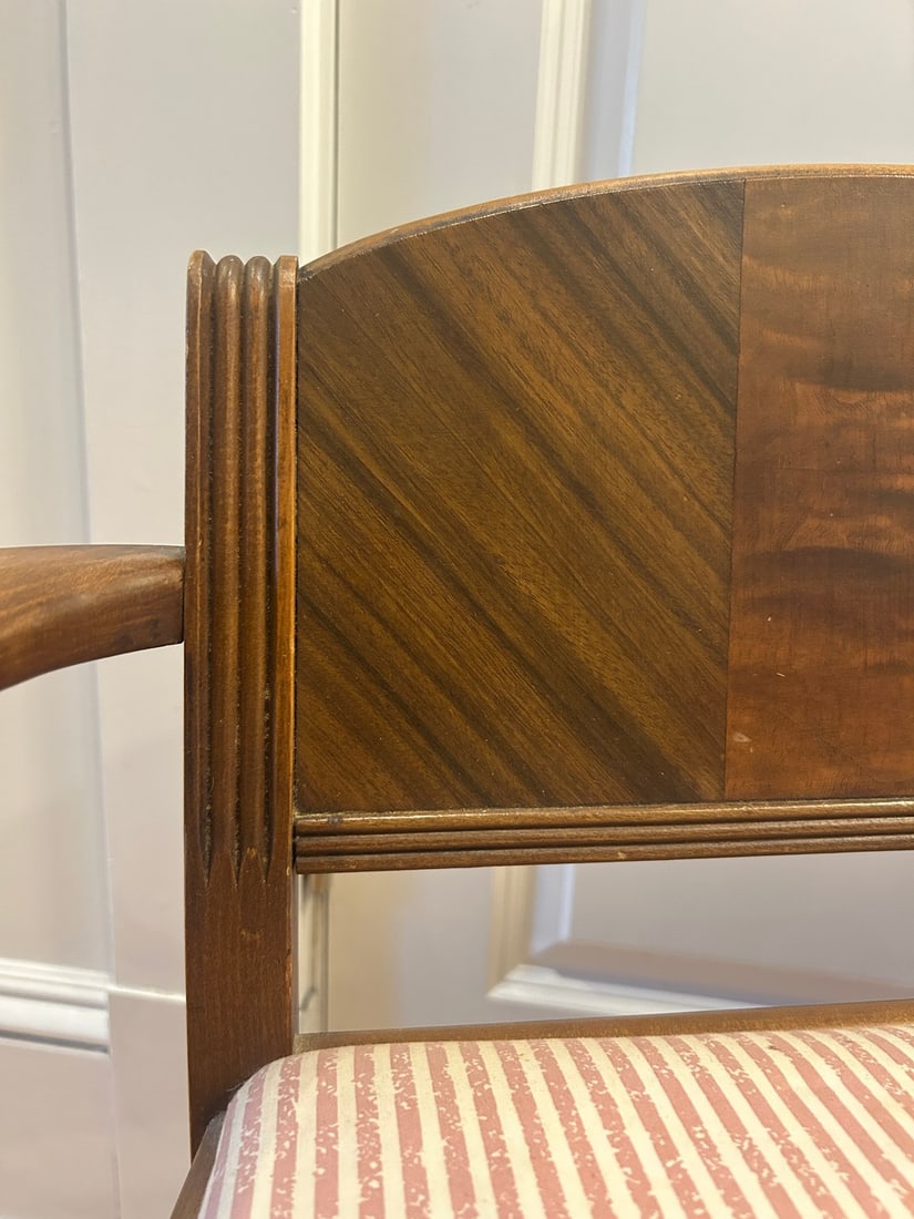 Mid-Century Modern Upholstered Side Chair Settee - 5