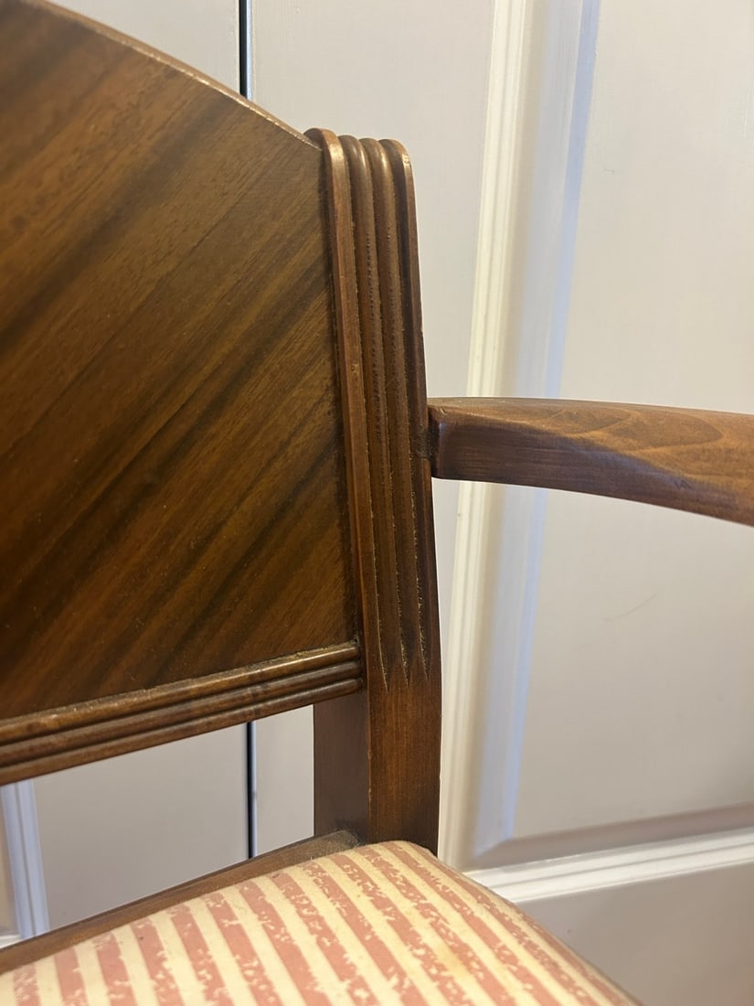 Mid-Century Modern Upholstered Side Chair Settee - 6