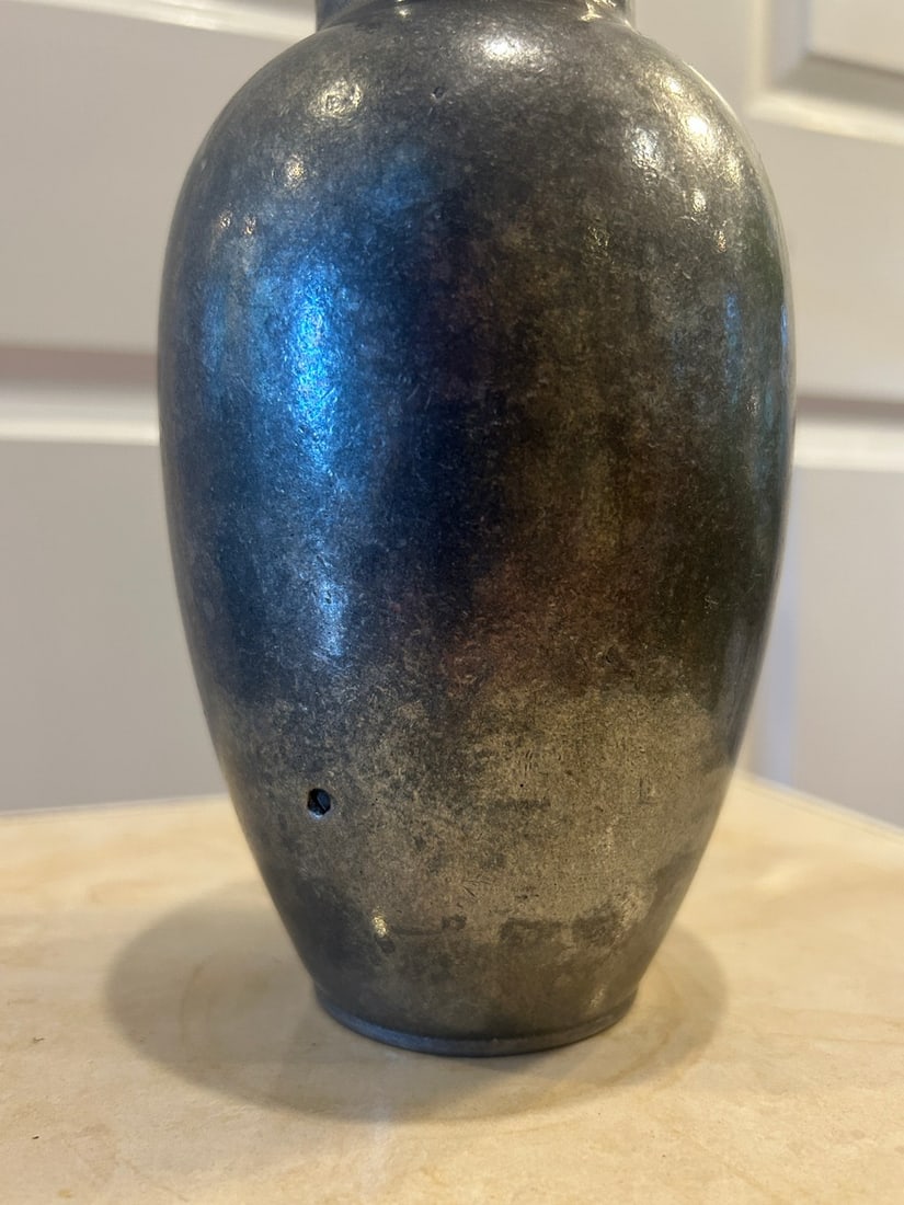 Pewter Baluster-Form Vase - 3
