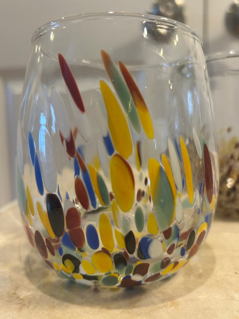Pair of Art Glass Tumblers - 2