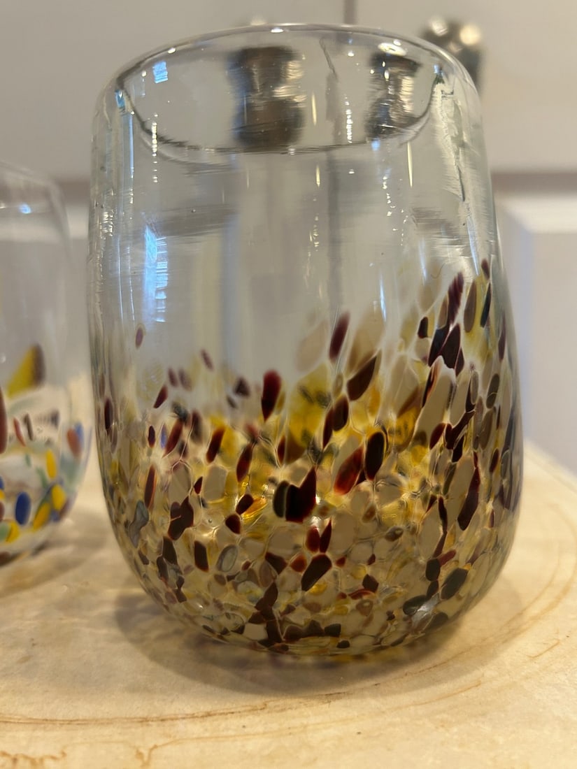 Pair of Art Glass Tumblers - 3