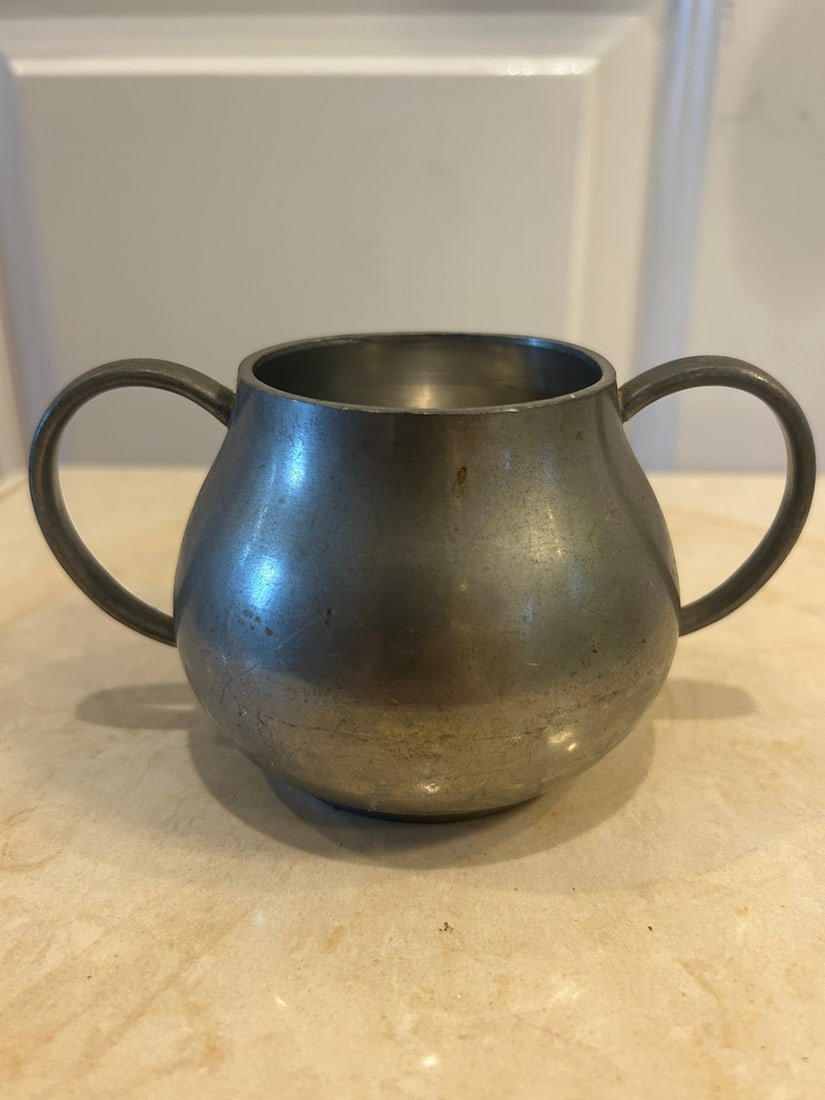 Vintage Mepal Holland Pewter Sugar Bowl - 2