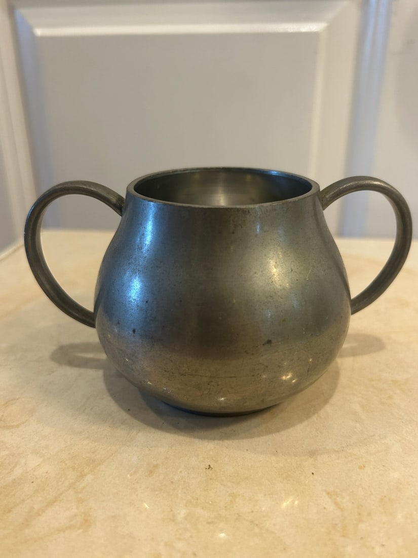 Vintage Mepal Holland Pewter Sugar Bowl - 3