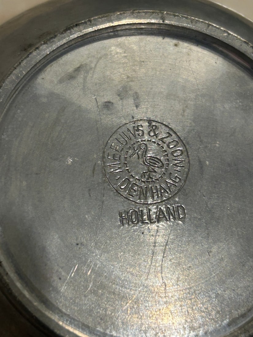Vintage Mepal Holland Pewter Sugar Bowl - 5