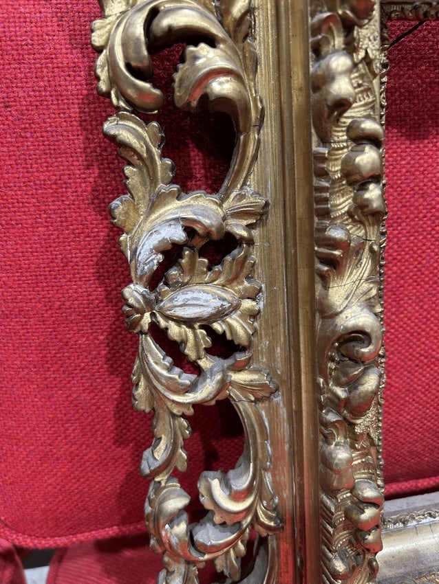 Early 20th Century Baroque Style Giltwood Carved Frame - 2