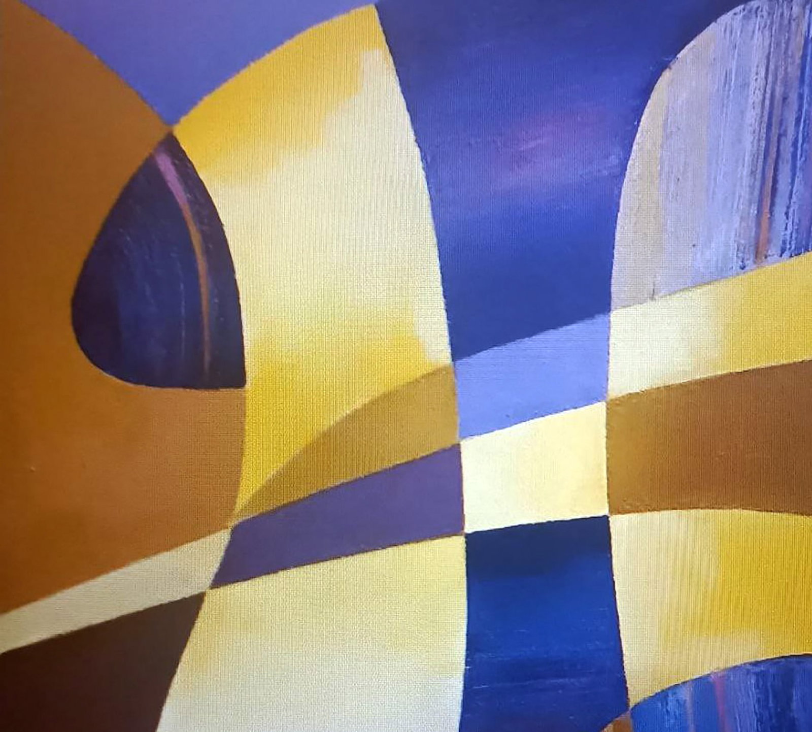 Oil painting Blue shapes Alexander Strashevich - 2
