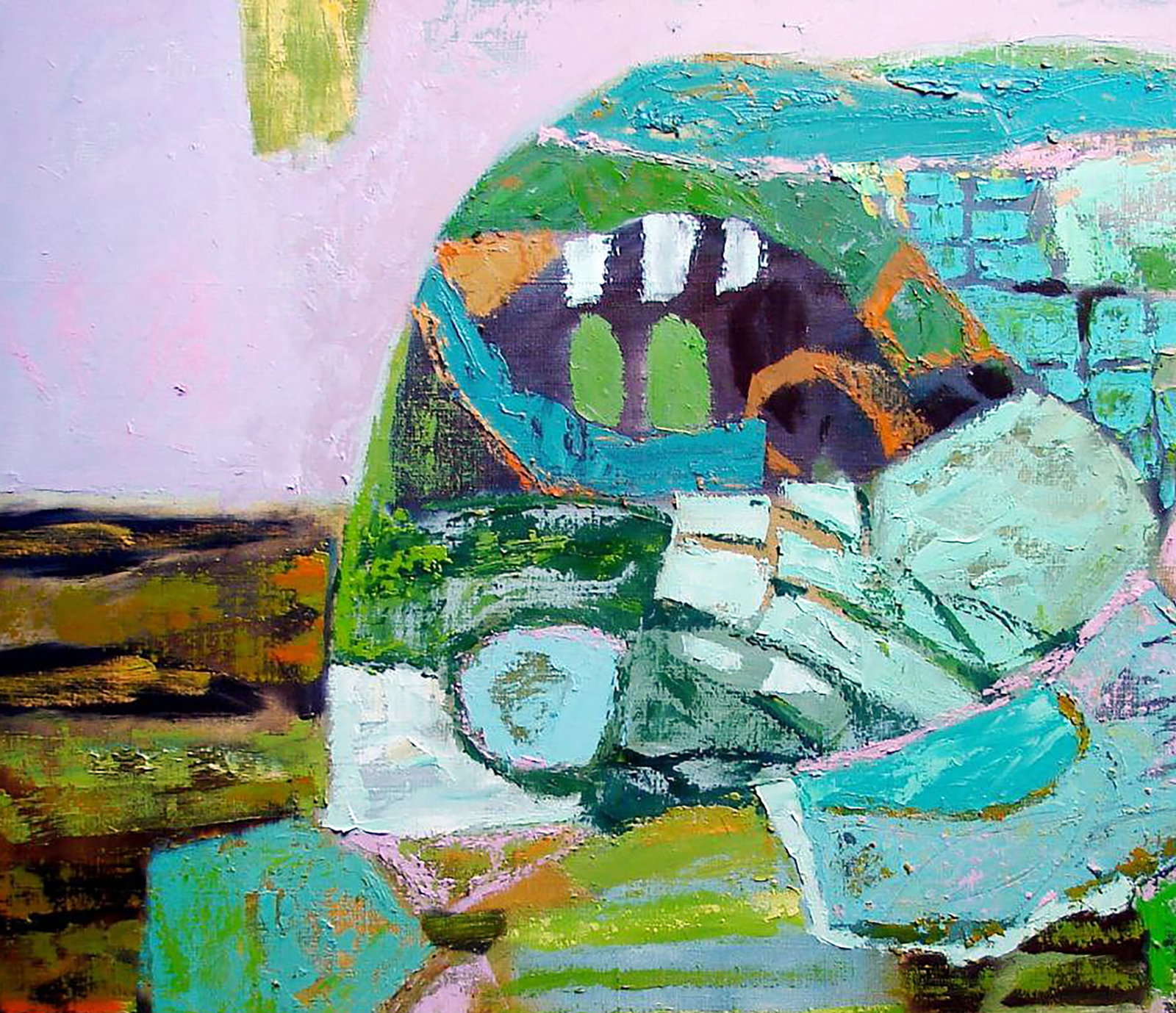 Oil painting Green Memory Tatyana Shulyak - 2