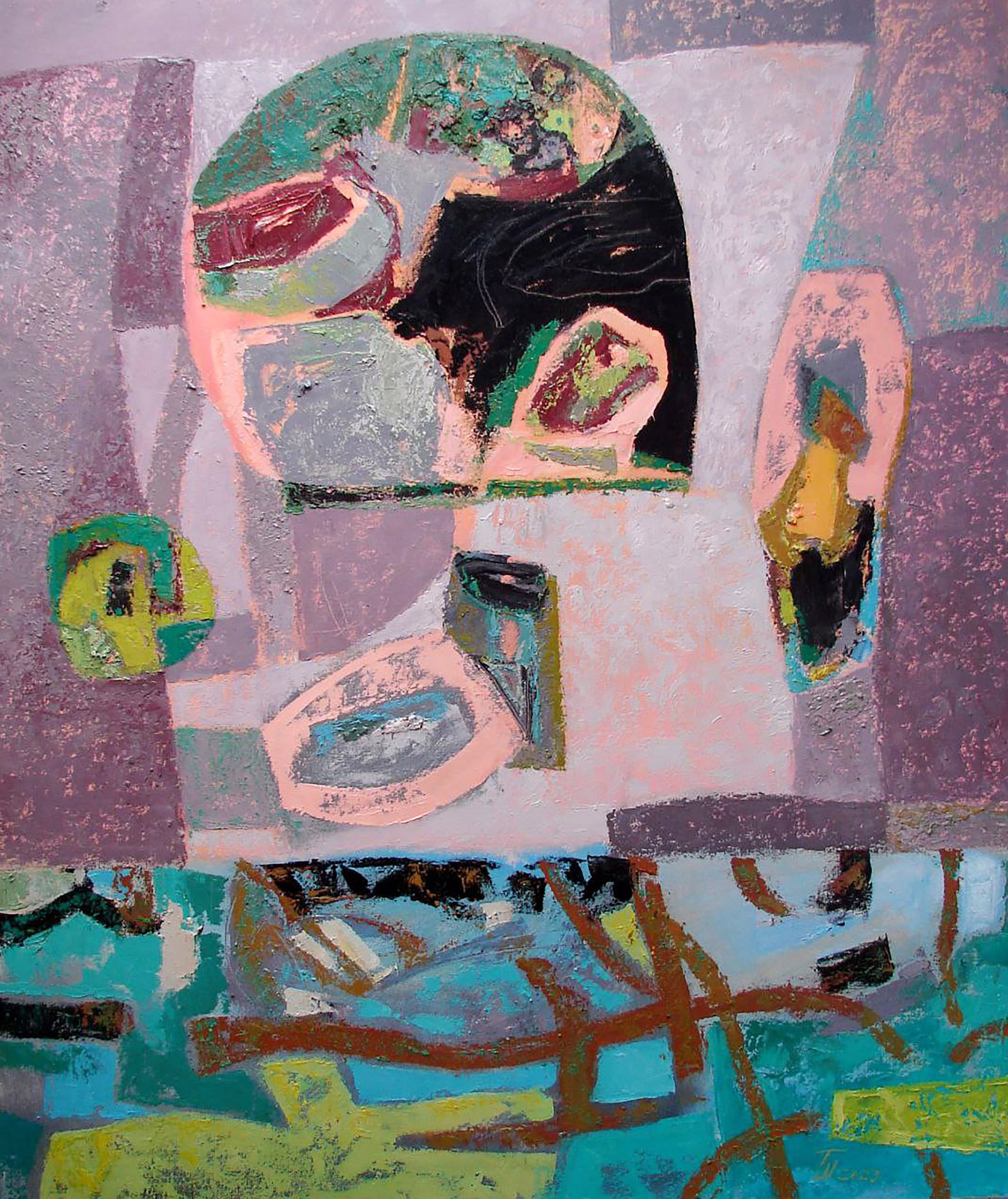 Oil painting Shape Transformation Tatyana Shulyak: Title: Oil painting Shape Transformation Tatyana Shulyak Description: 42SHUL Painter: Tatyana Shulyak Size: 95x80 cm/37.40x31.49 inches Components: oil, canvas Original painting CONDITION: excellent A