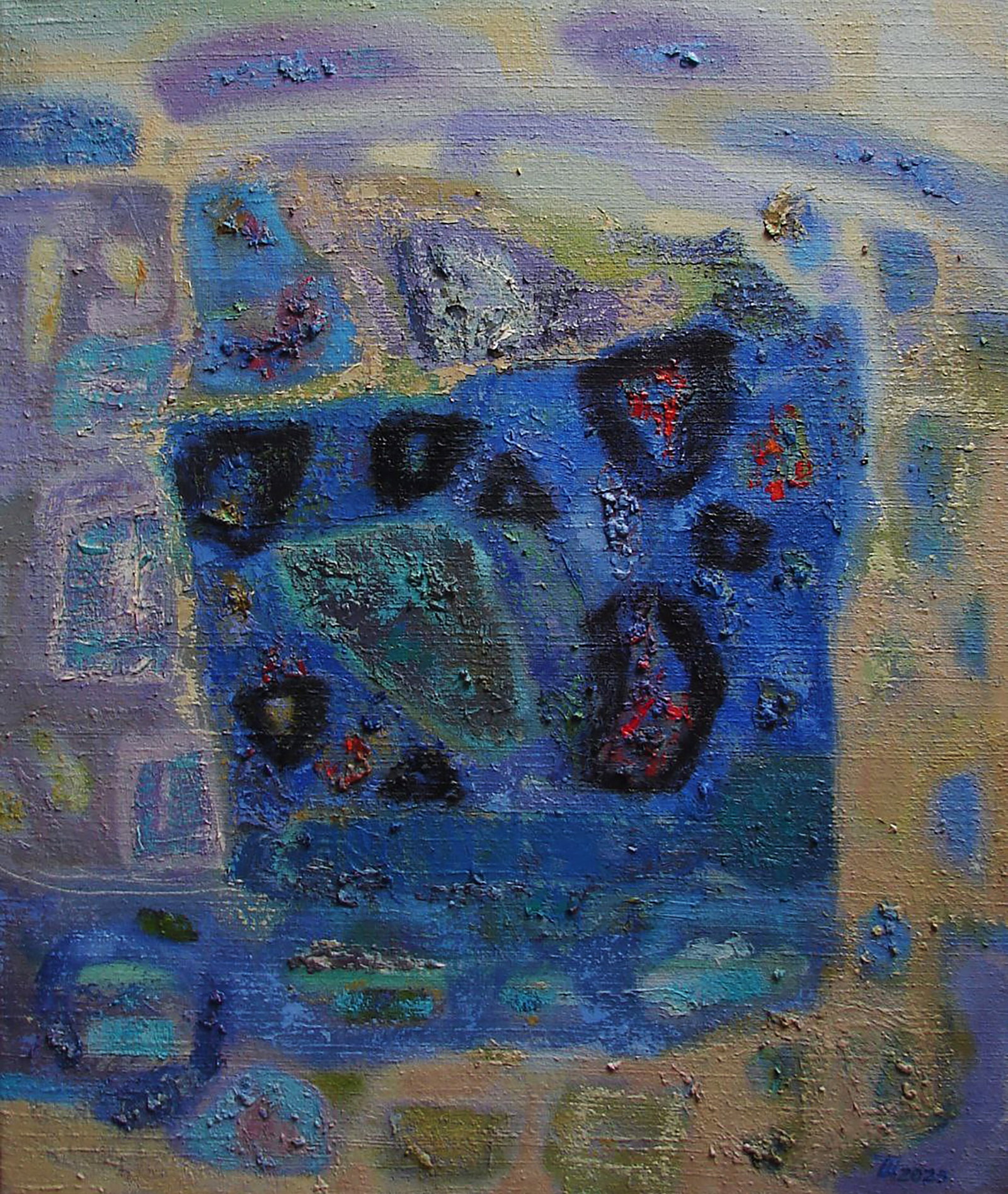 Oil painting Interpretation of the moonlight Tatyana Shulyak: Title: Oil painting Interpretation of the moonlight Tatyana Shulyak Description: 74SHUL Painter: Tatyana Shulyak Size: 60x50 cm/23.62x19.68 inches Components: oil, canvas Original painting CONDITION: 