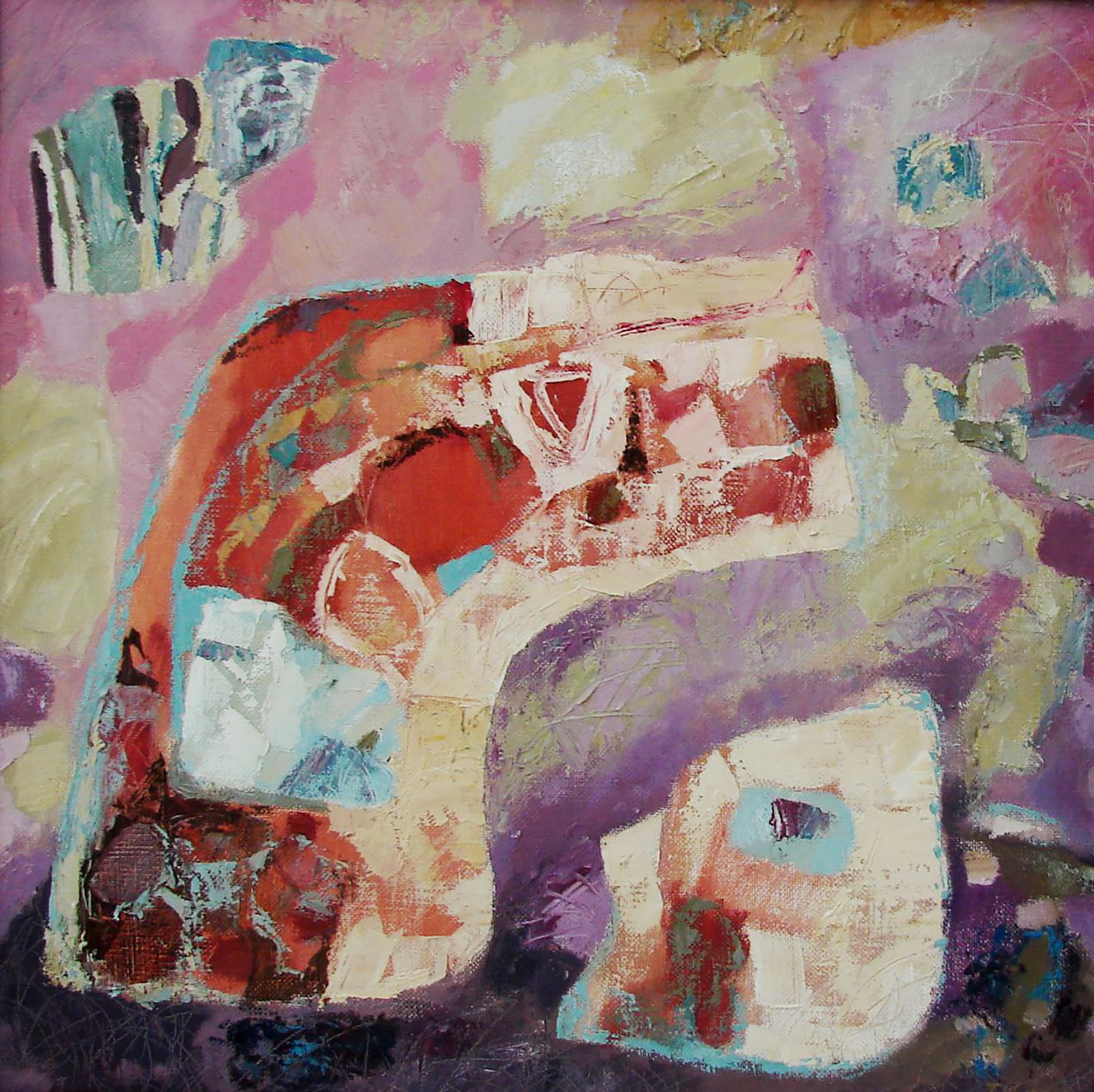 Oil painting Big and small Tatyana Shulyak: Title: Oil painting Big and small Tatyana Shulyak Description: 89SHUL Painter: Tatyana Shulyak Size: 60x60 cm/23.62x23.62 inches Components: oil, canvas Original painting CONDITION: excellent ARTIST: 