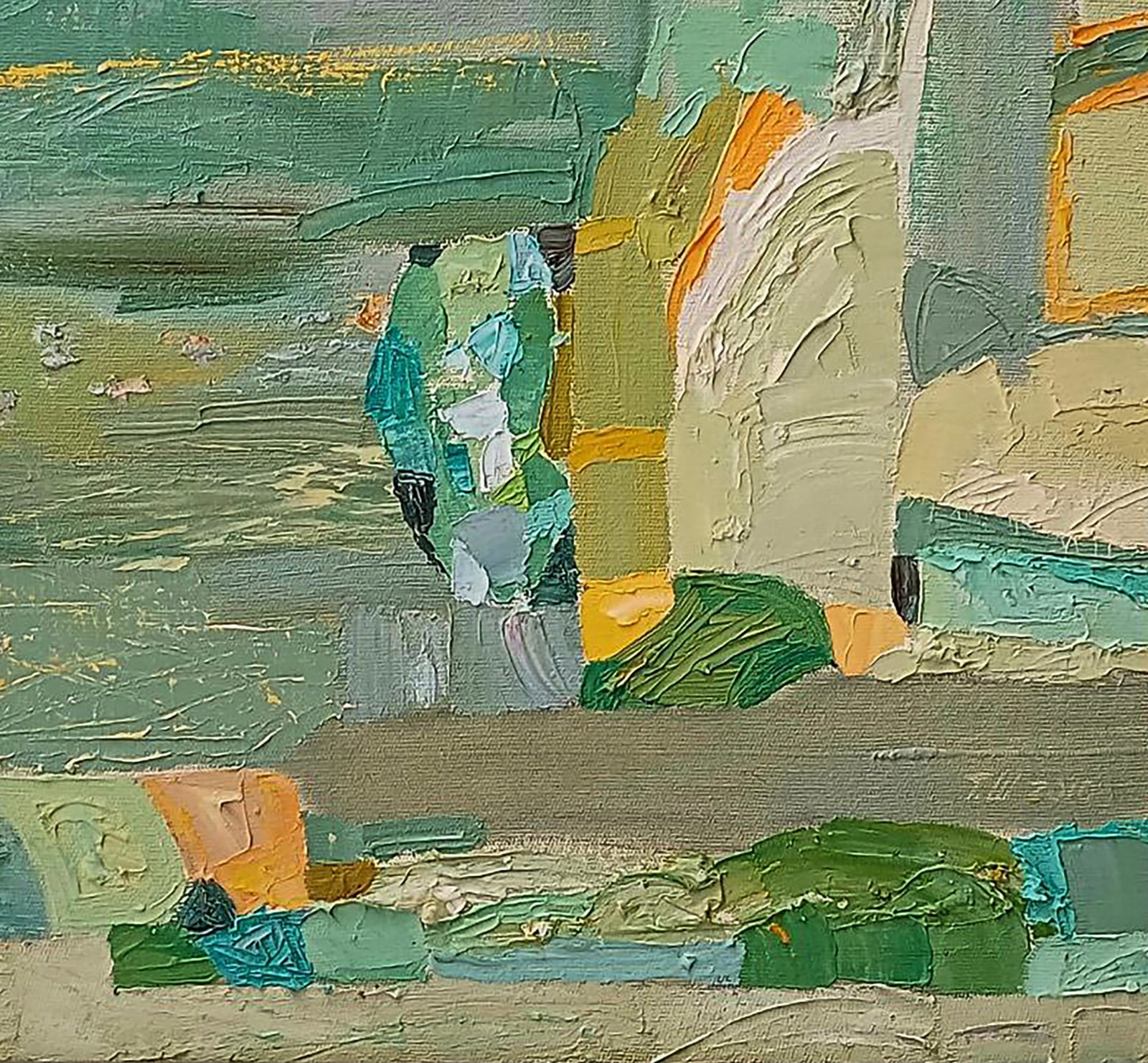 Oil painting Harmony of green Tatyana Shulyak - 2