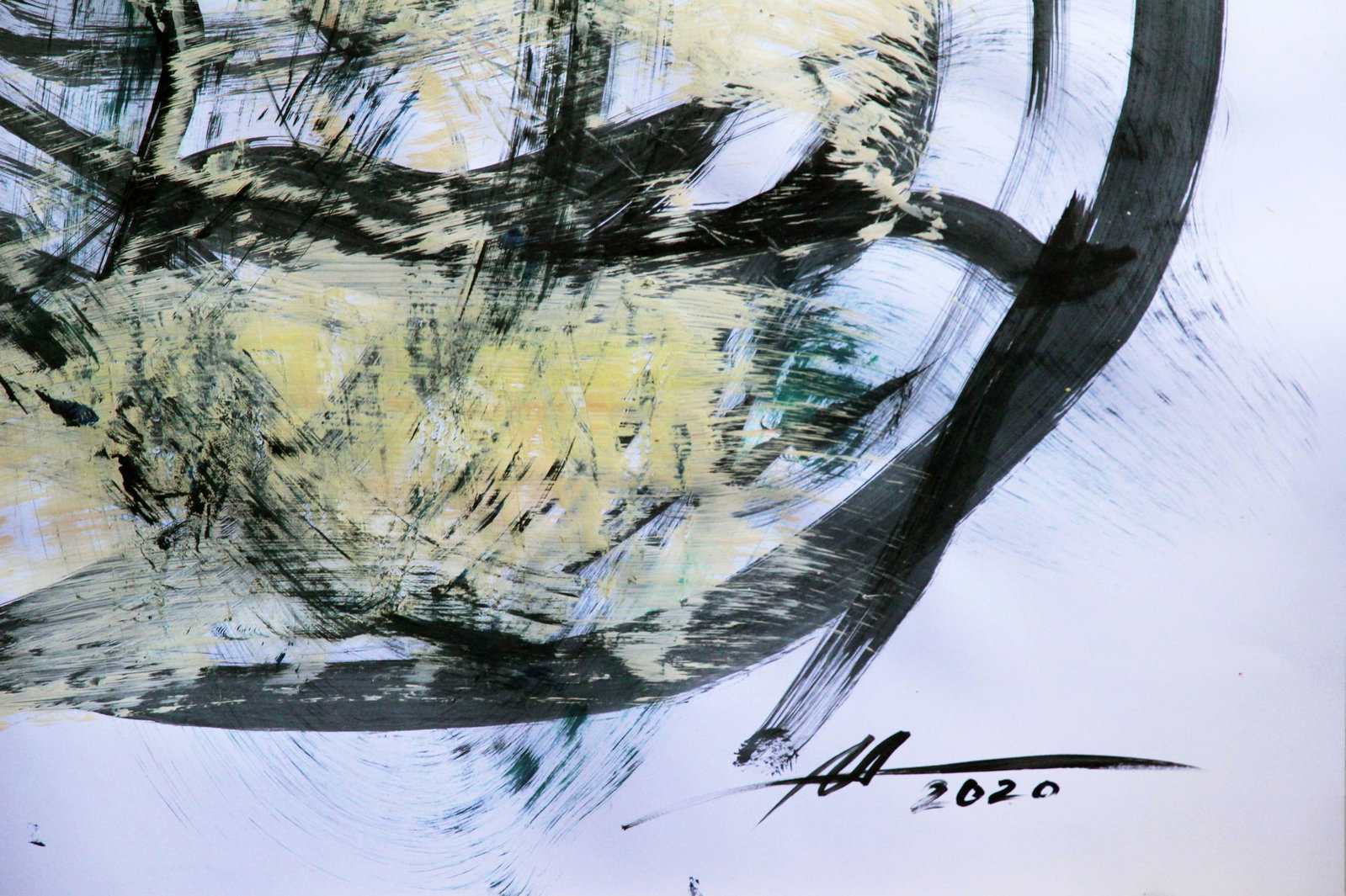 Acrylic painting Energy around the earth Anatoliy Menkiv - 7