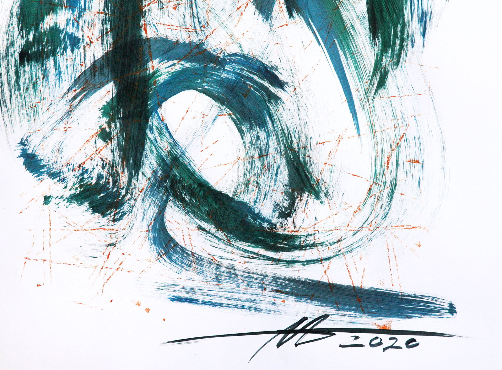 Acrylic painting In flight of vital energy Anatoliy Menkiv - 7