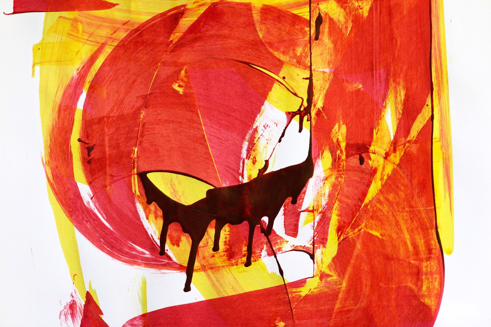 Acrylic painting Red lines of delight Anatoliy Menkiv - 4