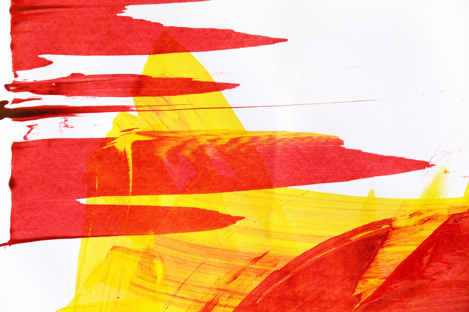 Acrylic painting Red lines of delight Anatoliy Menkiv - 7